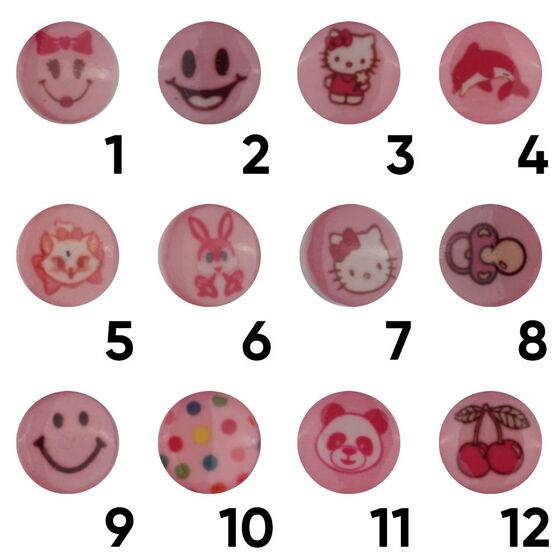 POLYESTER BABY BUTTON PINK 15 MM