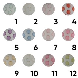 POLYESTER BALL PATTERNED BABY BUTTON 15 MM - Thumbnail
