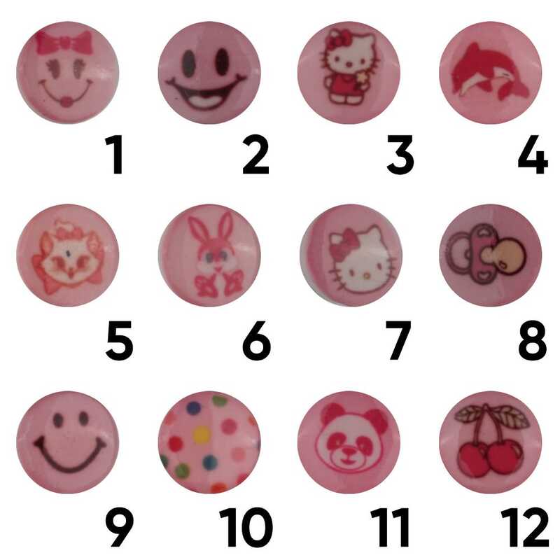 Polyester Bebe Düğmesi Pembe 15 Mm