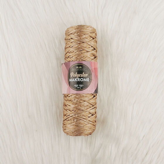 POLYESTER MACROME HAND KNITTING YARN NO:5 200 GR.