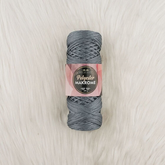 POLYESTER MACROME HAND KNITTING YARN NO:5 200 GR.