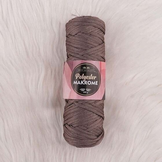 POLYESTER MACROME HAND KNITTING YARN NO:5 200 GR.