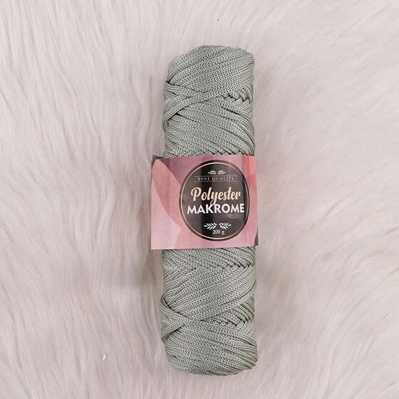 POLYESTER MACROME HAND KNITTING YARN NO:5 200 GR.