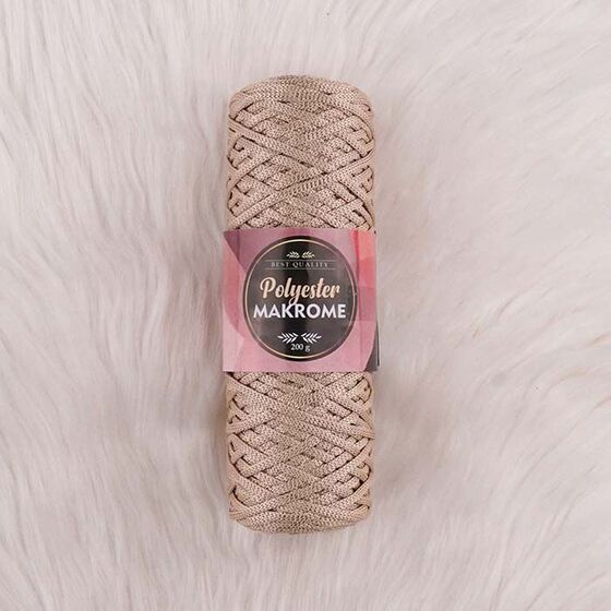 POLYESTER MACROME HAND KNITTING YARN NO:5 200 GR.