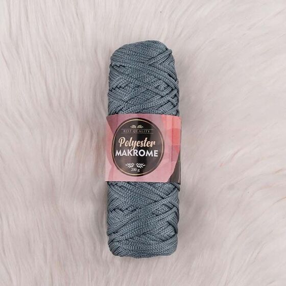 POLYESTER MACROME HAND KNITTING YARN NO:5 200 GR.