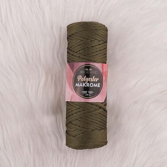 POLYESTER MACROME HAND KNITTING YARN NO:5 200 GR.