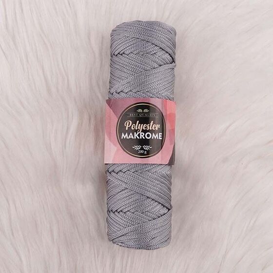 POLYESTER MACROME HAND KNITTING YARN NO:5 200 GR.