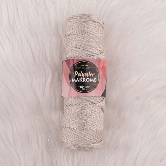 POLYESTER MACROME HAND KNITTING YARN NO:5 200 GR.