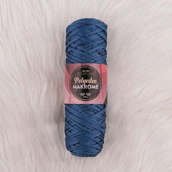 POLYESTER MACROME HAND KNITTING YARN NO:5 200 GR.