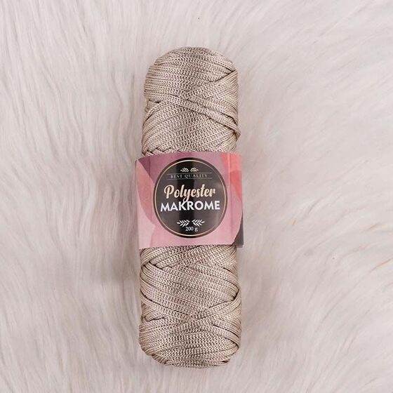 POLYESTER MACROME HAND KNITTING YARN NO:5 200 GR.