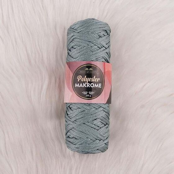 POLYESTER MACROME HAND KNITTING YARN NO:5 200 GR.