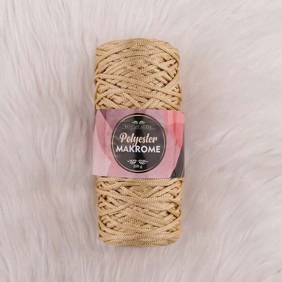 POLYESTER MACROME HAND KNITTING YARN NO:5 200 GR.