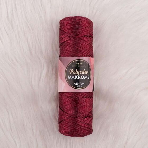 POLYESTER MACROME HAND KNITTING YARN NO:5 200 GR.