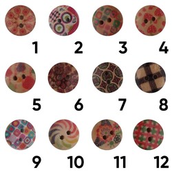 POLYESTER PATTERN BUTTON MODEL 1 - Thumbnail