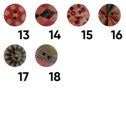 POLYESTER PATTERN BUTTON MODEL 1 - Thumbnail