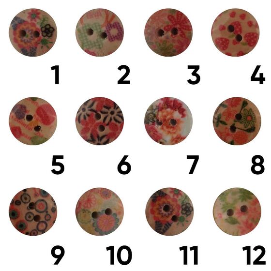 POLYESTER PATTERNED BUTTON MODEL 3