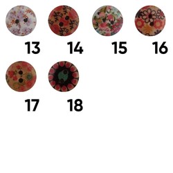 POLYESTER PATTERNED BUTTON MODEL 3 - Thumbnail