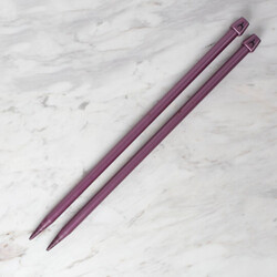 PEARL KNITTING NEEDLE WITH PONY PEARL 35 CM - Thumbnail