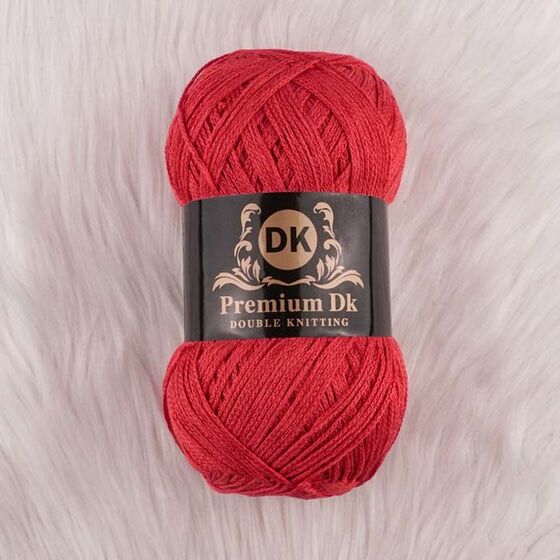 PREMIUM DK DOUBLE KNITTING RED POLYESTER MACROME THREAD 370 GR