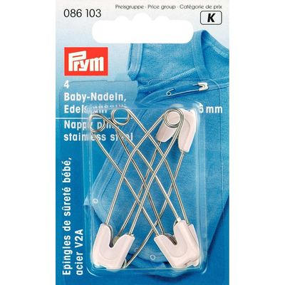 PRYM 086103 BABY NEEDLE WITH STEEL HOOK WHITE