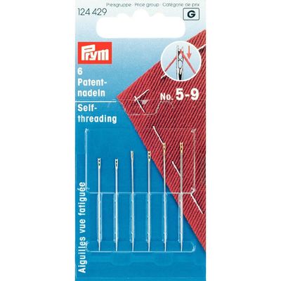 PRYM 124429 DOUBLE HOLE GOLDEN EYE BLIND NEEDLE NO:5-9