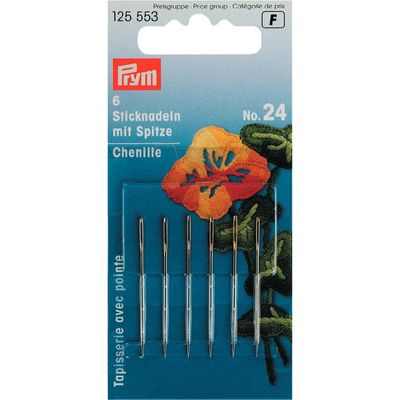 PRYM 125553 POINTED RIBBON NEEDLE NO:24