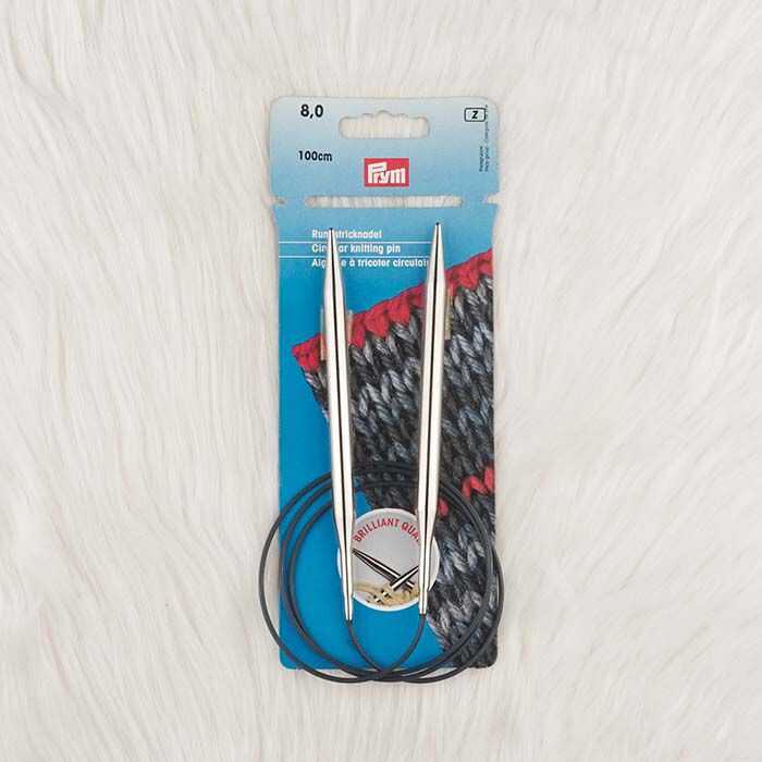 Kartopu Knitting Needle, Metal, 6 mm 35cm, Blue