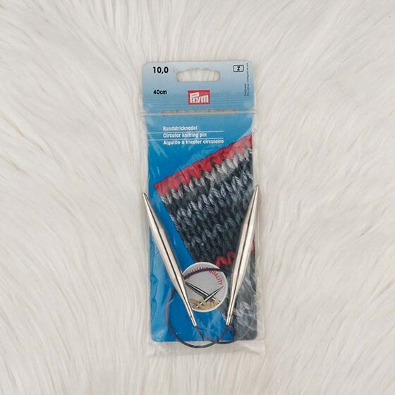 -PRYM 212230 PARLAK MİSİNALI ÖRGÜ ŞİŞİ 40 CM. 10.00 MM.