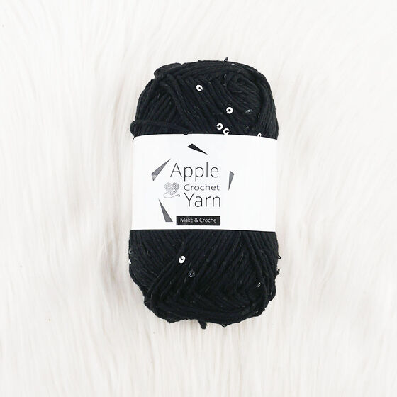 PULLU COTTON ÖRGÜ İPİ SİYAH 100 GR