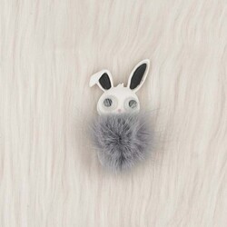 RABBIT APPLIQUE SLICON MOLD FEATHER 5 CM. - Thumbnail