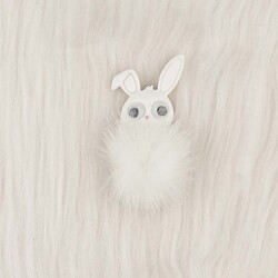 RABBIT APPLIQUE SLICON MOLD FEATHER 5 CM. - Thumbnail