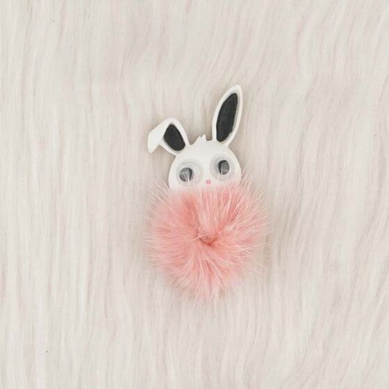 RABBIT APPLIQUE SLICON MOLD FEATHER 5 CM.