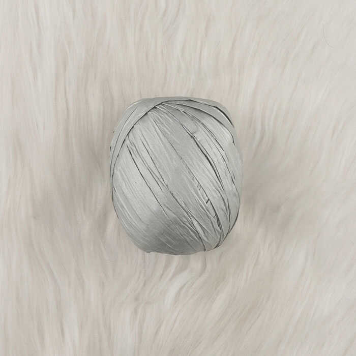Raffia Kağıt İp 30 Gr. Gümüş