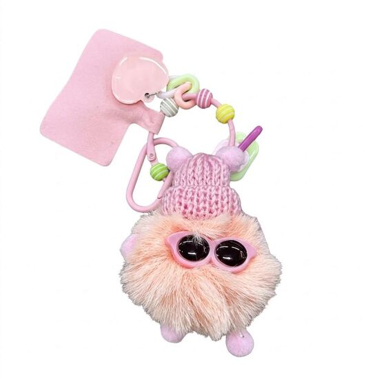 RENKLİ PELUŞ CHARM ANAHTARLIK - 4