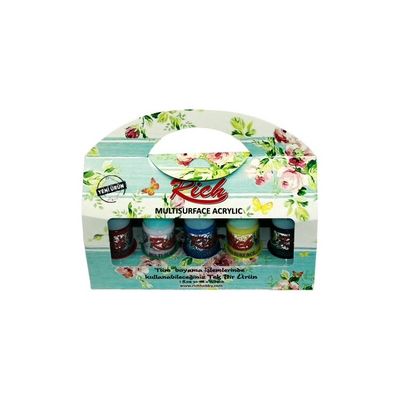 RİCH ACRYLIC MULTI SURFACE PAINT SET 30 CC. of 10