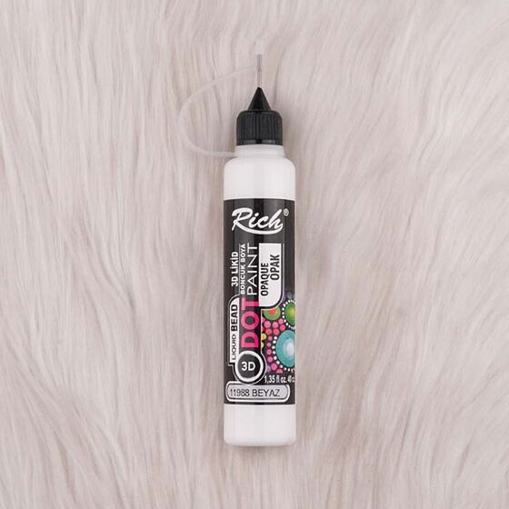 RİCH DOT PAINT BEAD PAINT OPAQUE 3D 40 CC.