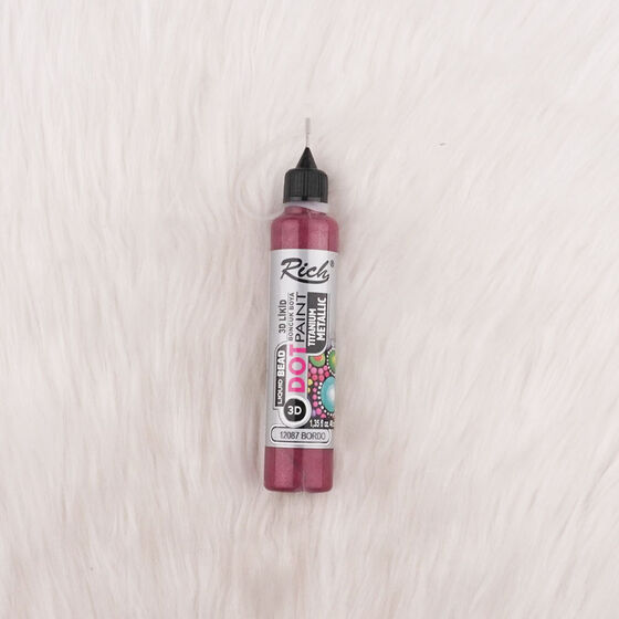 RİCH DOT PAINT BEAD PAINT TITANIUM METALLIC 3D 40 CC.