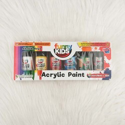 RİCH FUNNY KIDS 20ML ACRYLIC PAINT SET OF 6 - Thumbnail