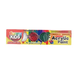 RİCH FUNNY KIDS AKRİLİK BOYA 6 LI SET 25 ML. - Thumbnail