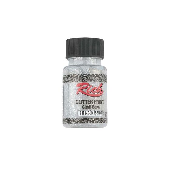 RICH GLITTER PAIN SILVERY PAINT 50 CC.