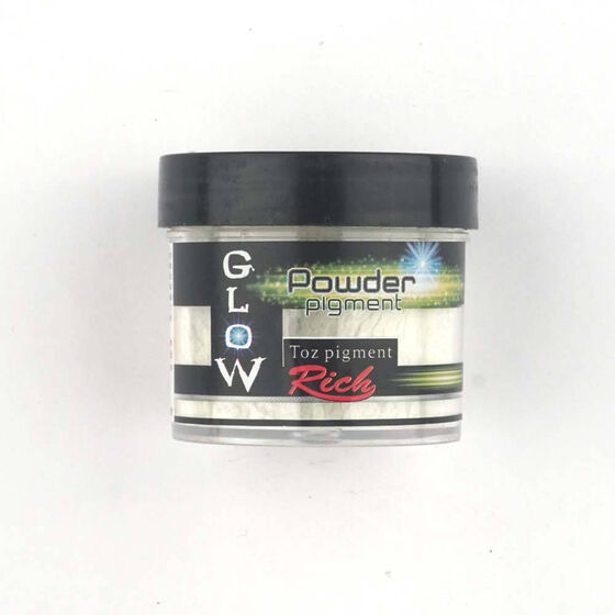 RICH GLOW POWDER PIGMENT POWDER THAT GLOWS IN THE DARK 60 CC.