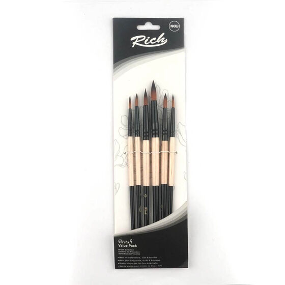 RİCH NEW SERIES DETAIL BRUSH SET OF 6 11218