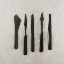 Rich - RİCH PLASTIC SPATULA SET OF 5 BLACK 97-11247 Rich - RİCH PLASTIC SPATULA SET OF 5 BLACK 97-11247