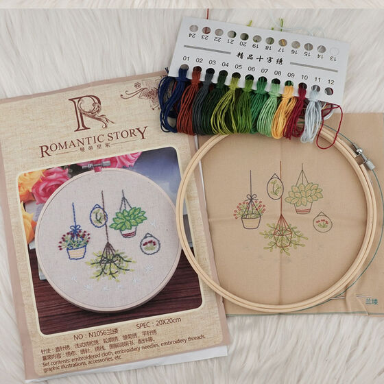 -ROMANTİC STORY KANAVİÇE BAŞLANGIÇ SETİ 20*20 CM.