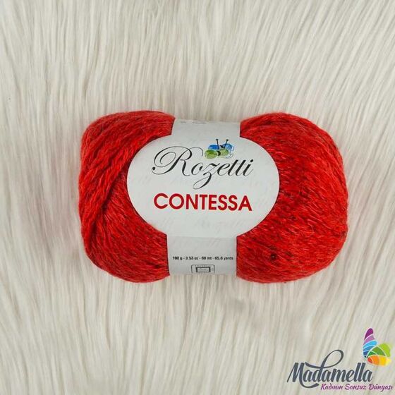 ROZETTİ CONTESSA SPACE KNITTING YARN (06 RED)