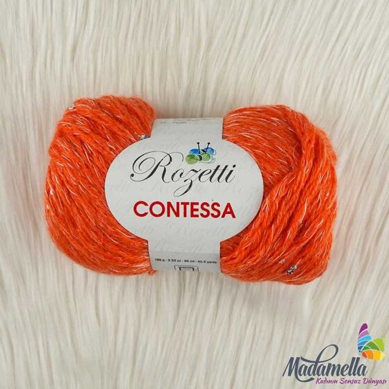 ROZETTİ CONTESSA SPACE KNITTING YARN (15 ORANGE)