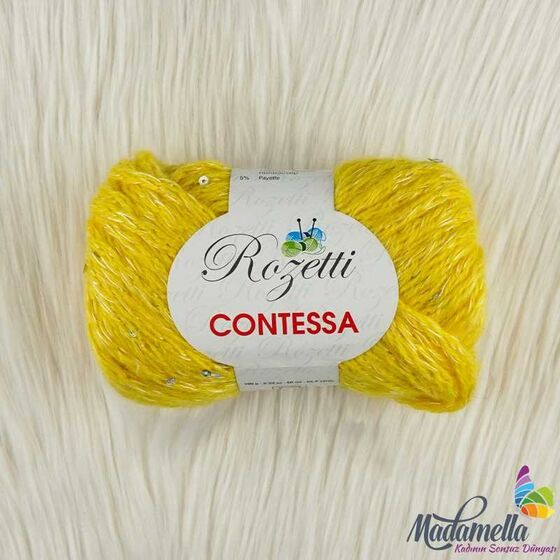 ROZETTİ CONTESSA SPACE KNITTING YARN (18 YELLOW)