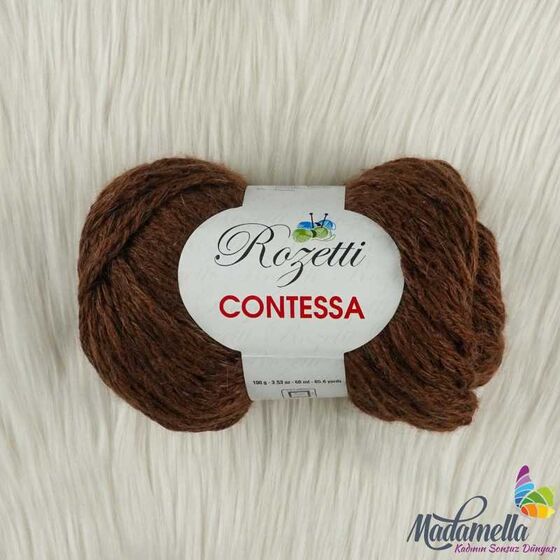 ROZETTİ CONTESSA SPACE KNITTING YARN (20 BROWN)