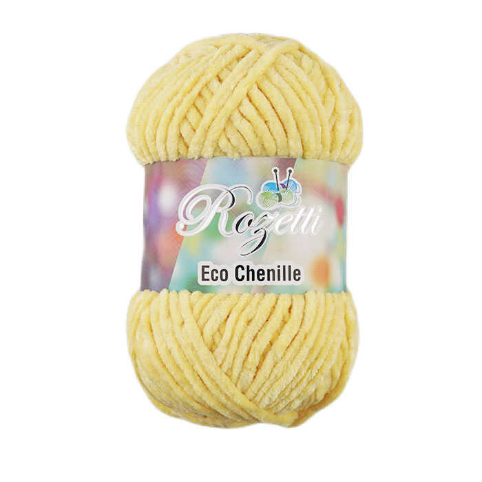 Rozetti Eco Chenille Örgü İpi 100 Gr.120 Mt. Sarı