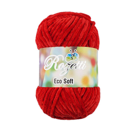 ROZETTİ ECO CHENİLLE ÖRGÜ İPİ 100 GR.120 MT. KIRMIZI